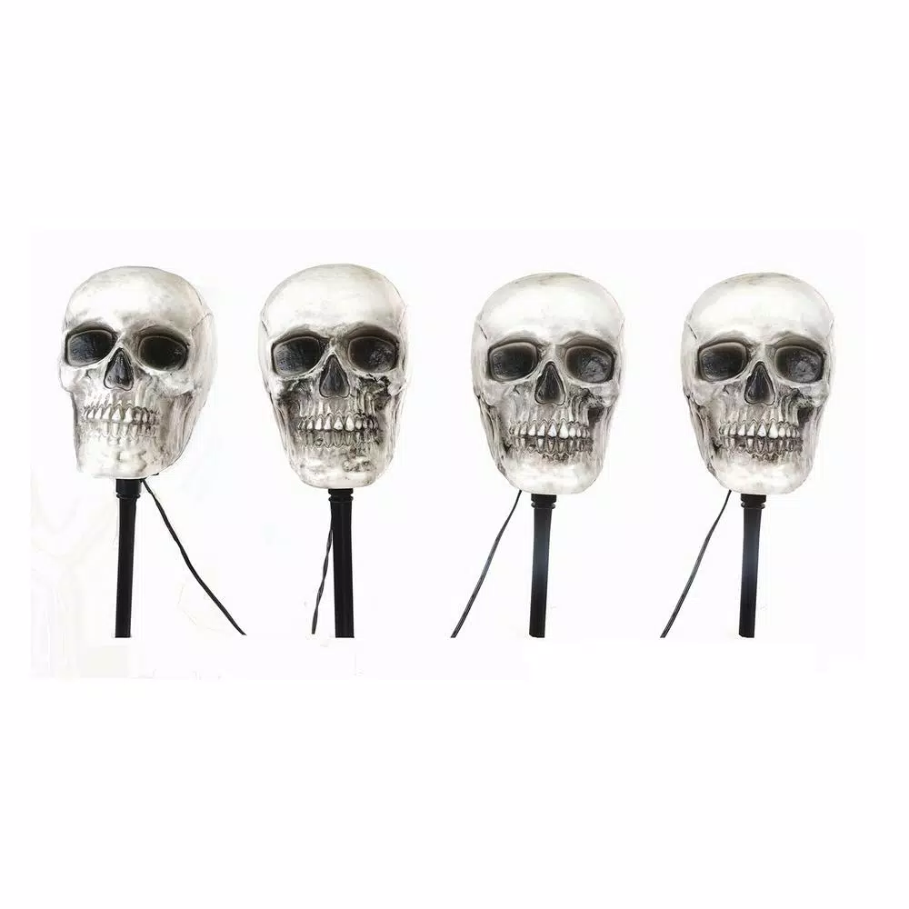 Outlet π Home Accents Holiday 14.5 In. LED Scary Skull Pathway Markers With Timer (4-Pack) βοΈ 2 Outlet π Home Accents Holiday 14.5 In. LED Scary Skull Pathway Markers With Timer (4-Pack) βοΈ