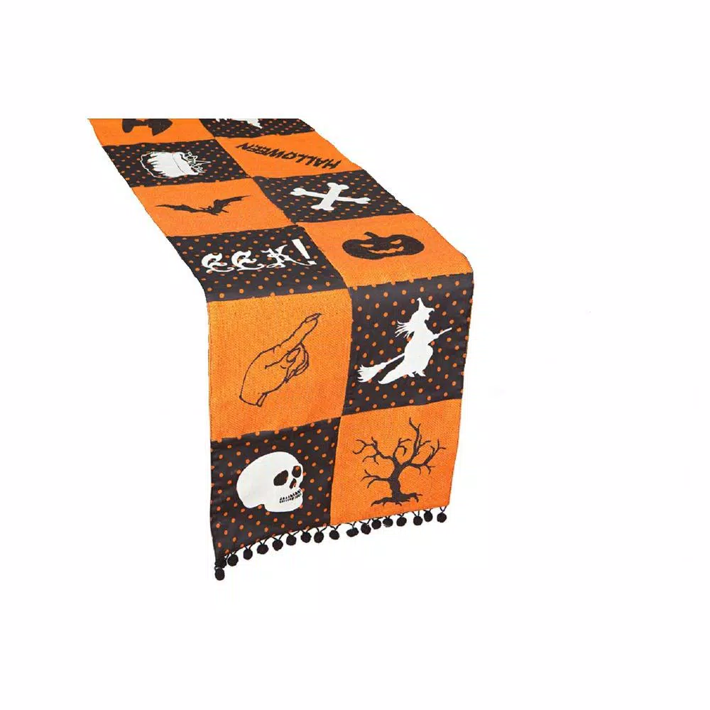 Cheapest 🛒 Xia Home Fashions 0.2 In. X 13 In. X 36 In. 🧛 Halloween Patchwork Table Runner 🎉 2 Cheapest 🛒 Xia Home Fashions 0.2 In. X 13 In. X 36 In. 🧛 Halloween Patchwork Table Runner 🎉