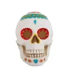 Best Pirce 😀 Flora Bunda 7 In. X 5 In. Polyresin 💀 Halloween Lighted Day Of The Dead Skull With Color Changing LED Lights 🌟 -Halloween-Decorations Sales unnamed file 621