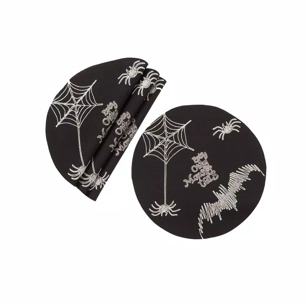 Buy ๐งจ Xia Home Fashions 0.1 In. H X 16 In. W Happy ๐ฆ Halloween Double Layer Placemats In Black (Set Of 4) โจ 3 Buy ๐งจ Xia Home Fashions 0.1 In. H X 16 In. W Happy ๐ฆ Halloween Double Layer Placemats In Black (Set Of 4) โจ