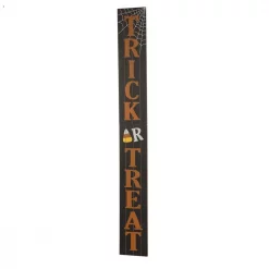 Deals ❤️ Glitzhome 59.68 In. H Wooden Trick Or Treat Porch Sign (KD) 🤩