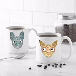 New ✨ Cathy's Concepts Cathy’s Concepts Sugar Skull Pet 4.1 In. H X 3.8 In. D 💀 Halloween Coffee Mugs 🌟 -Halloween-Decorations Sales unnamed file 673