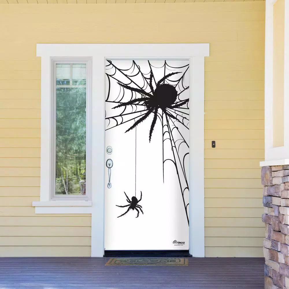 Wholesale ๐ My Door Decor 36 In. X 80 In. Spiders ๐ง Halloween Front Door Decor Mural ๐งจ 5 Wholesale ๐ My Door Decor 36 In. X 80 In. Spiders ๐ง Halloween Front Door Decor Mural ๐งจ - Image 3