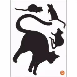 New 😉 WallPops 24 In. X 17.5 In. Black Cat Small Wall Art Kit 🔔 8 New 😉 WallPops 24 In. X 17.5 In. Black Cat Small Wall Art Kit 🔔 -Halloween-Decorations Sales unnamed file 701