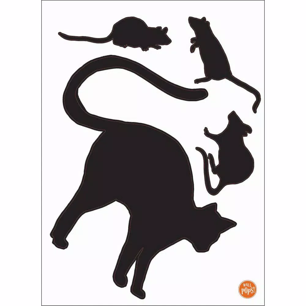 New 😉 WallPops 24 In. X 17.5 In. Black Cat Small Wall Art Kit 🔔 5 New 😉 WallPops 24 In. X 17.5 In. Black Cat Small Wall Art Kit 🔔 - Image 3
