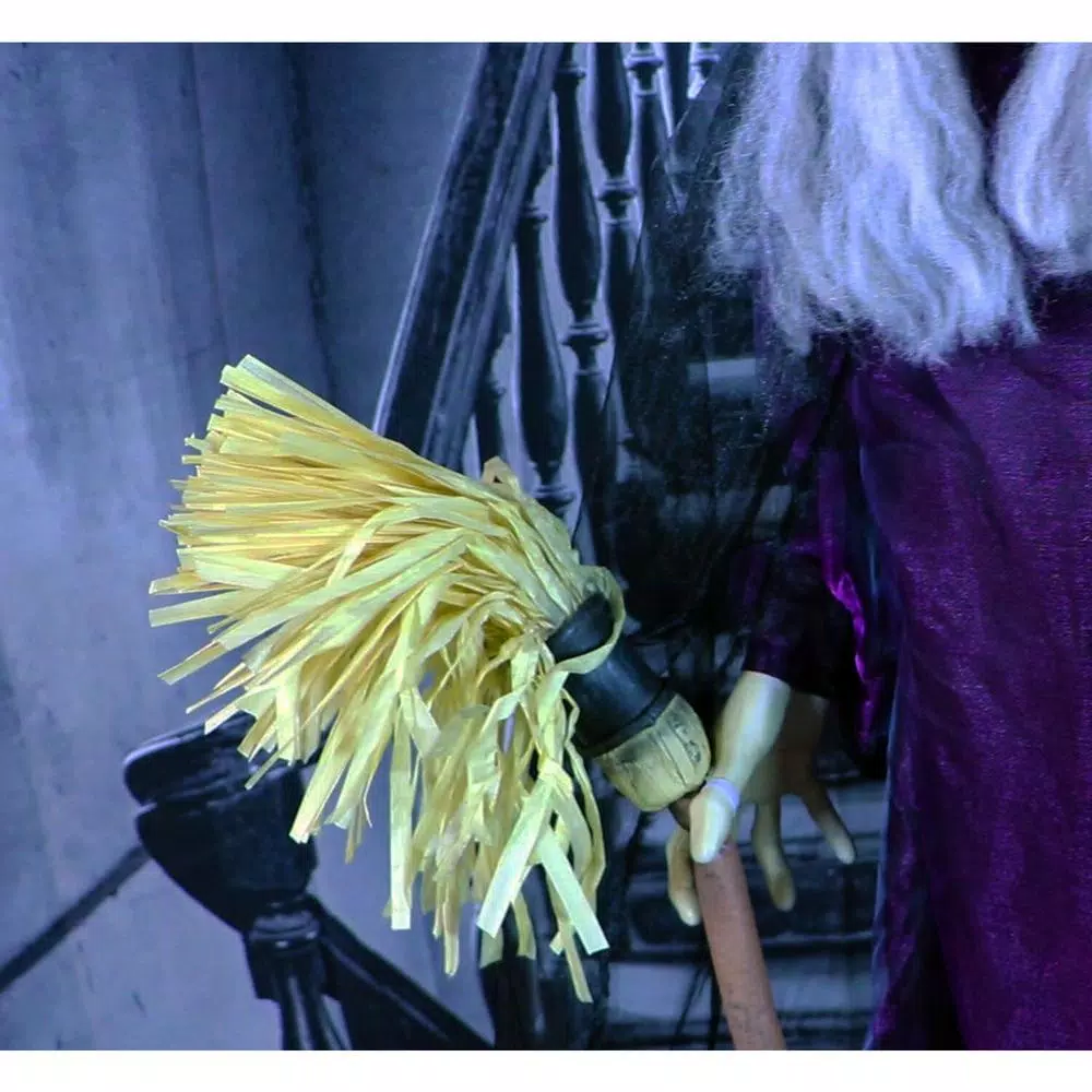 Cheapest ๐ Haunted Hill Farm 6 Ft. Animatronic Talking Witch With Broomstick ๐ง Halloween Prop ๐ 4 Cheapest ๐ Haunted Hill Farm 6 Ft. Animatronic Talking Witch With Broomstick ๐ง Halloween Prop ๐ - Image 2