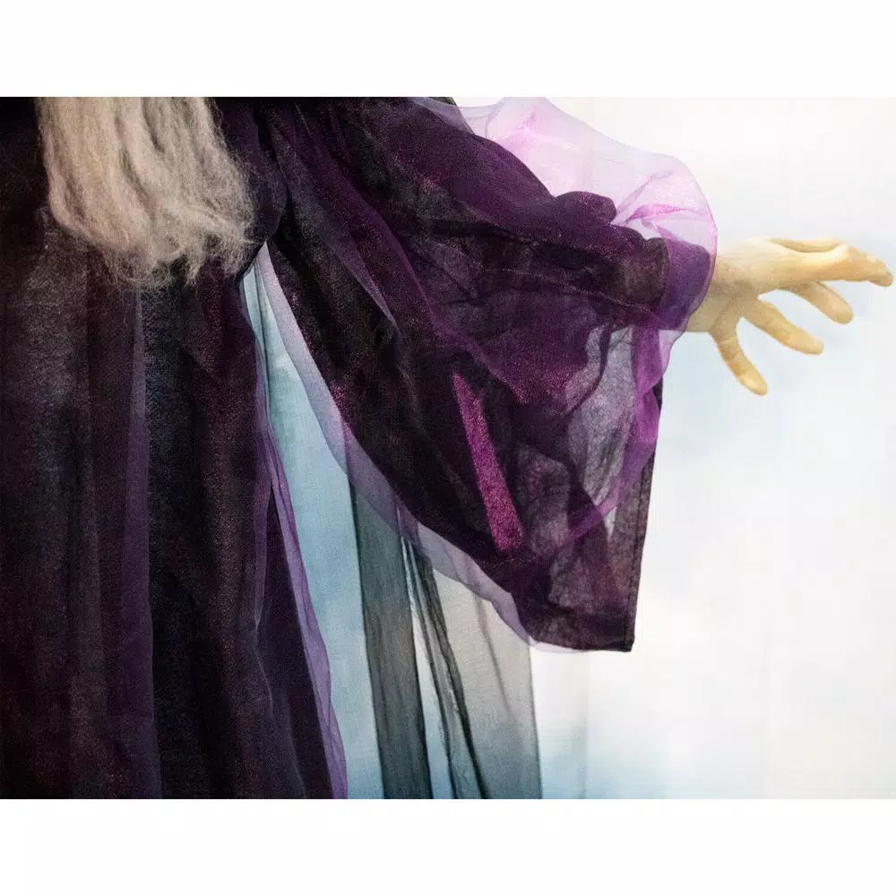 Cheapest ๐ Haunted Hill Farm 6 Ft. Animatronic Talking Witch With Broomstick ๐ง Halloween Prop ๐ 6 Cheapest ๐ Haunted Hill Farm 6 Ft. Animatronic Talking Witch With Broomstick ๐ง Halloween Prop ๐ - Image 4