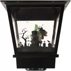 Promo 🌟 Haunted Hill Farm 71 In. Black Wicked Witch Lamp Post With Animation And Spooky Music 👏 -Halloween-Decorations Sales unnamed file 732