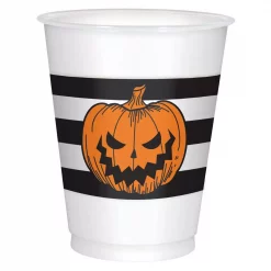 Best Sale 🛒 Amscan Hallows’ Eve 16 Oz. Orange 💀 Halloween Plastic Cups (3-Pack) 🔔