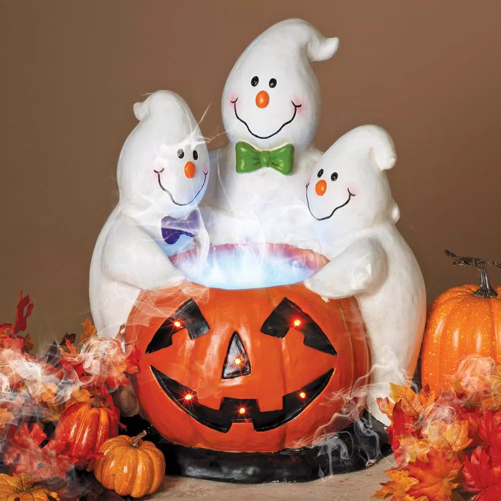Best deal ⭐ Gerson 22.24 In. H Magnesium Electric Smoking Jack-O-Lantern With Ghostly Trio ✔️ 4 Best deal ⭐ Gerson 22.24 In. H Magnesium Electric Smoking Jack-O-Lantern With Ghostly Trio ✔️ - Image 2