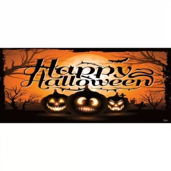 Brand new 😀 My Door Decor 7 Ft. X 16 Ft. Night Of The Jack-O’-Lantern Outdoor 🎃 Halloween Holiday Garage Door Decor Mural For Double Car Garage ⭐