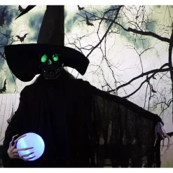 Outlet 🛒 Haunted Hill Farm 7.5 Ft. Phantom Witch With Multi-Color Crystal Ball 💀 Halloween Prop ⭐ -Halloween-Decorations Sales unnamed file 805