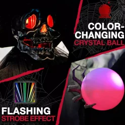 Outlet 🛒 Haunted Hill Farm 7.5 Ft. Phantom Witch With Multi-Color Crystal Ball 💀 Halloween Prop ⭐ -Halloween-Decorations Sales unnamed file 810