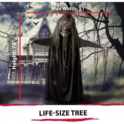 Hot Sale ❤️ Haunted Hill Farm 6.5 Ft. Animatronic Haunted Talking Tree 🦇 Halloween Prop 😉 -Halloween-Decorations Sales unnamed file 847