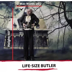 New 🔥 Haunted Hill Farm 5 Ft. Animatronic Moaning Butler 💀 Halloween Prop ✔️ -Halloween-Decorations Sales unnamed file 877