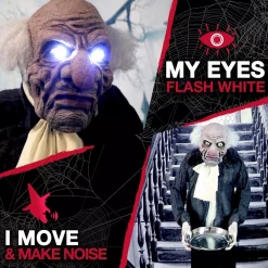 New 🔥 Haunted Hill Farm 5 Ft. Animatronic Moaning Butler 💀 Halloween Prop ✔️ -Halloween-Decorations Sales unnamed file 878