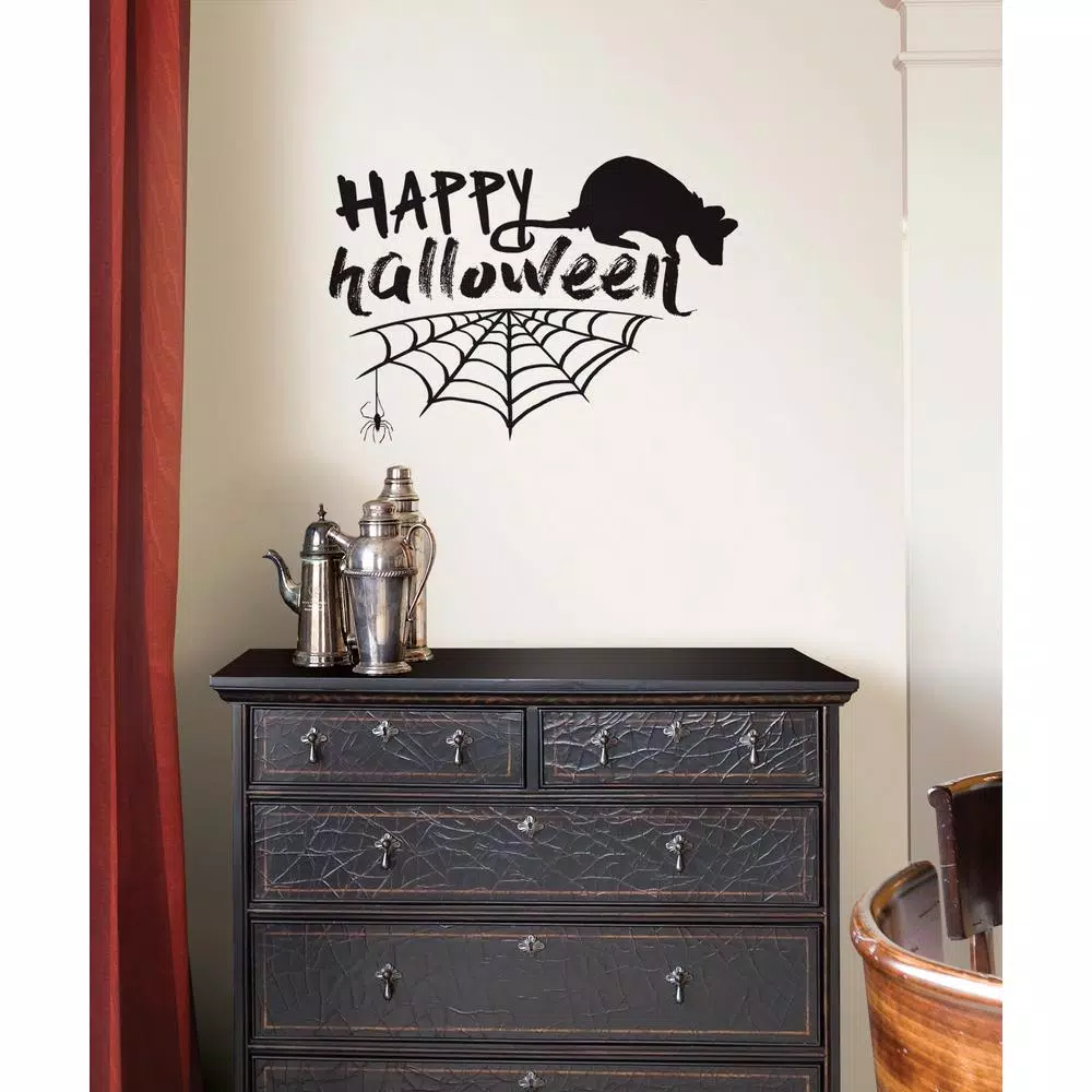 Wholesale 🎁 WallPops 17.25 In. X 19.5 In. Happy 🦇 Halloween Wall Quote 🔥 3 Wholesale 🎁 WallPops 17.25 In. X 19.5 In. Happy 🦇 Halloween Wall Quote 🔥