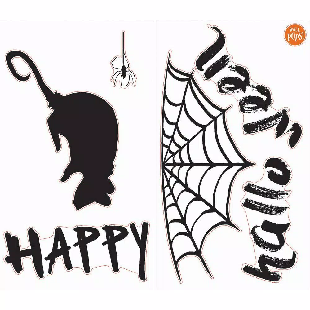 Wholesale 🎁 WallPops 17.25 In. X 19.5 In. Happy 🦇 Halloween Wall Quote 🔥 5 Wholesale 🎁 WallPops 17.25 In. X 19.5 In. Happy 🦇 Halloween Wall Quote 🔥 - Image 3