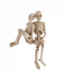 Wholesale ✨ Flora Bunda 7.75 In. X 7 In. 🧛 Halloween Polyresin Skeleton Couple Set (Side By Side) 🎉