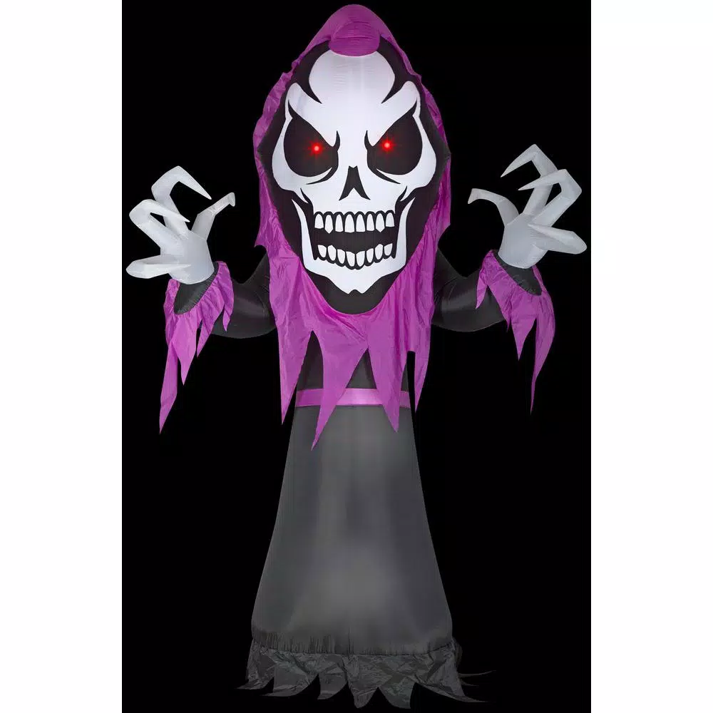 New ๐ Gemmy 10 Ft. H Skeleton Reaper With Red LED Eyes-Giant ๐ Halloween Inflatable ๐ 3 New ๐ Gemmy 10 Ft. H Skeleton Reaper With Red LED Eyes-Giant ๐ Halloween Inflatable ๐