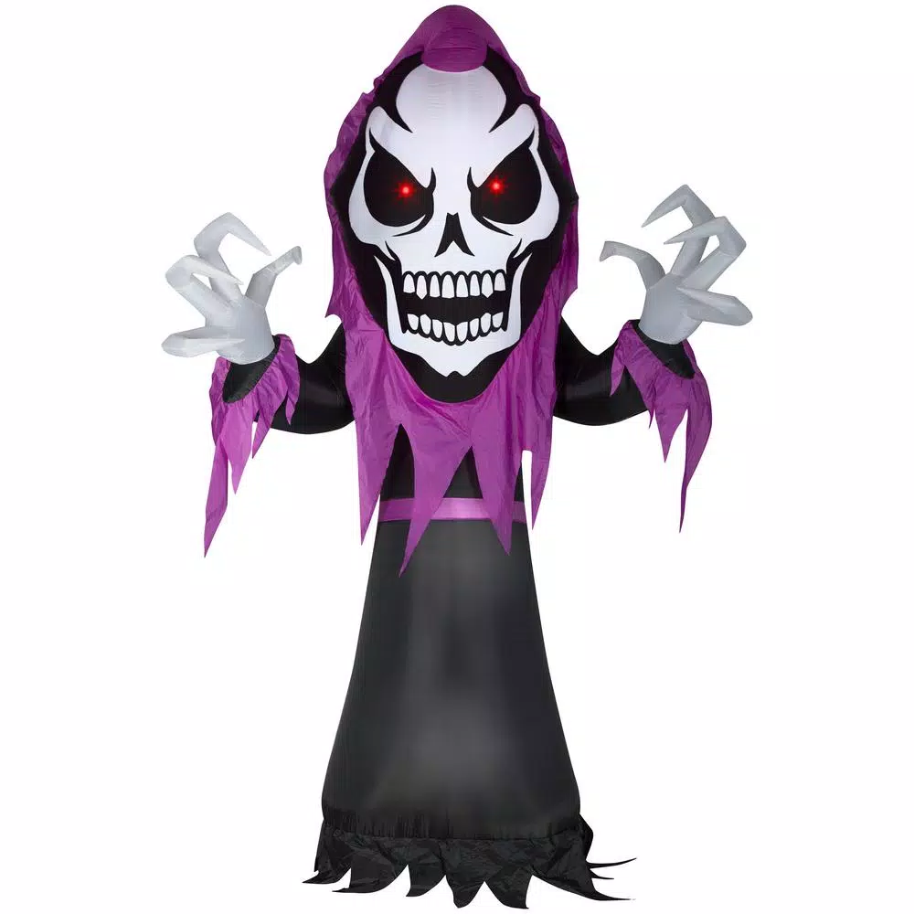 New ๐ Gemmy 10 Ft. H Skeleton Reaper With Red LED Eyes-Giant ๐ Halloween Inflatable ๐ 4 New ๐ Gemmy 10 Ft. H Skeleton Reaper With Red LED Eyes-Giant ๐ Halloween Inflatable ๐ - Image 2