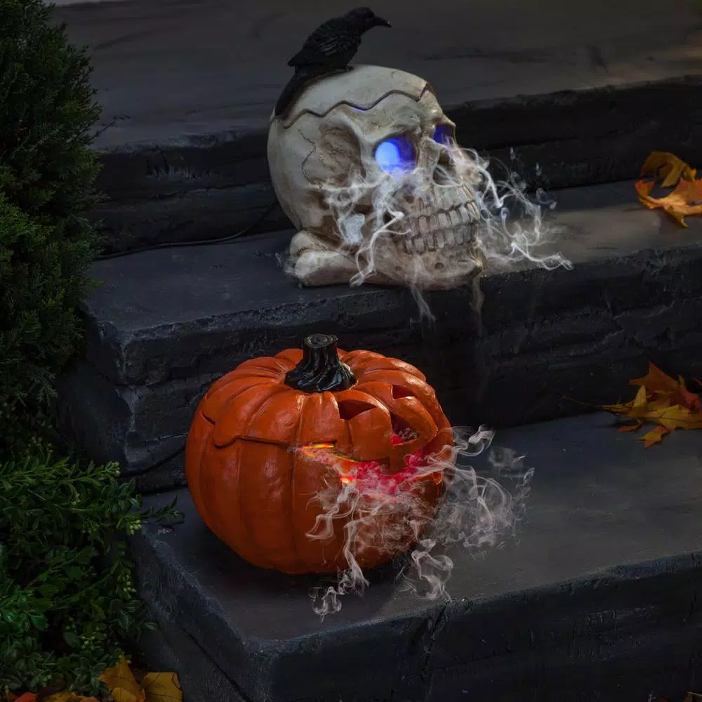 Best reviews of π Gerson 9.45 In. H Electric Smoking Vapor Jack-O-Lantern And Skull With Color Changing Effect (Set Of 2) π 5 Best reviews of π Gerson 9.45 In. H Electric Smoking Vapor Jack-O-Lantern And Skull With Color Changing Effect (Set Of 2) π - Image 3