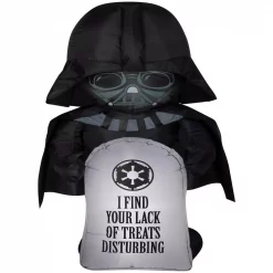 Best deal ⭐ Gemmy 3.5 Ft. Airblown-Stylized Darth Vader With Tombstone-SM-Star Wars ✨
