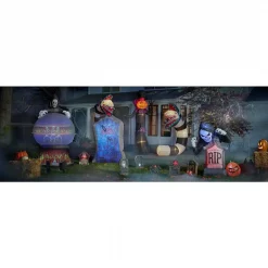 Best deal 😀 Gemmy 6 Ft. Pre-Lit Inflatable Animated Projection Fog Effect-Fire And Ice-Shaking Reaper Scene (RRPm) Airblown 😉 -Halloween-Decorations Sales unnamed file 974